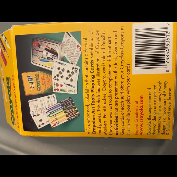 NIB Crayola Deck of playing cards in card tin 90s - Picture 4 of 5